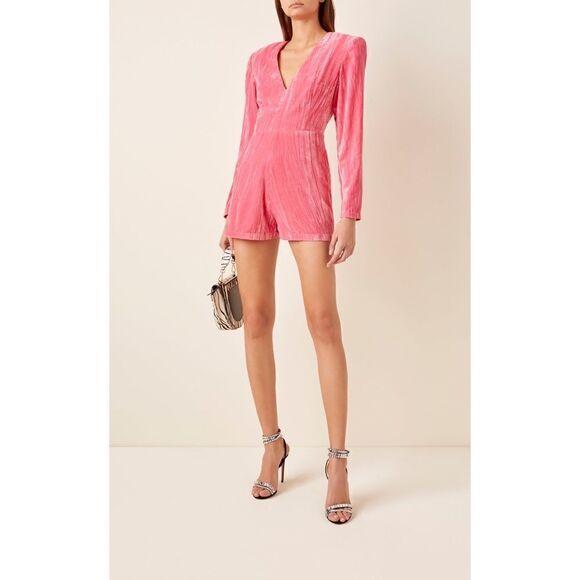 NWT Rotate Adelina Velvet Playsuit - Picture 6 of 14